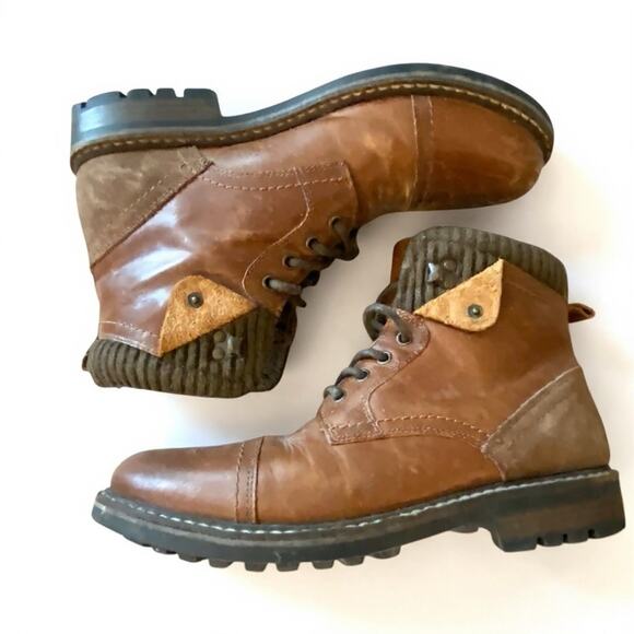 Crevo Soren 225 Cap Toe Chestnut Leather Boot Brown Side Zip Men’s US Size 11 - Picture 1 of 12